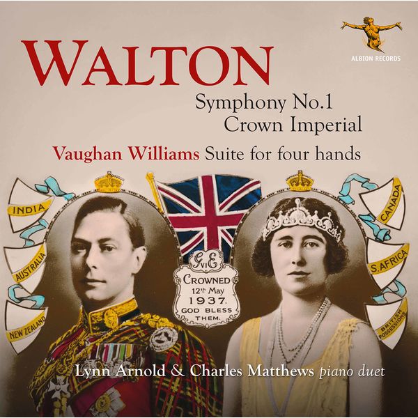 Lynn Arnold & Charles Matthews – Walton, Symphony No. 1, Crown Imperial; Vaughan Williams Suite For Four Hands (2021) [FLAC 24bit/96kHz]
