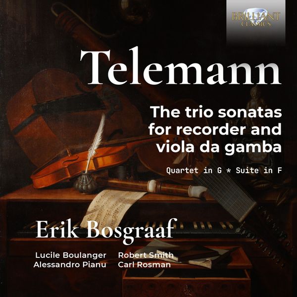 Erik Bosgraaf – Telemann: Trio Sonatas for Recorder and Viola da Gamba (2021) [FLAC 24bit/96kHz]