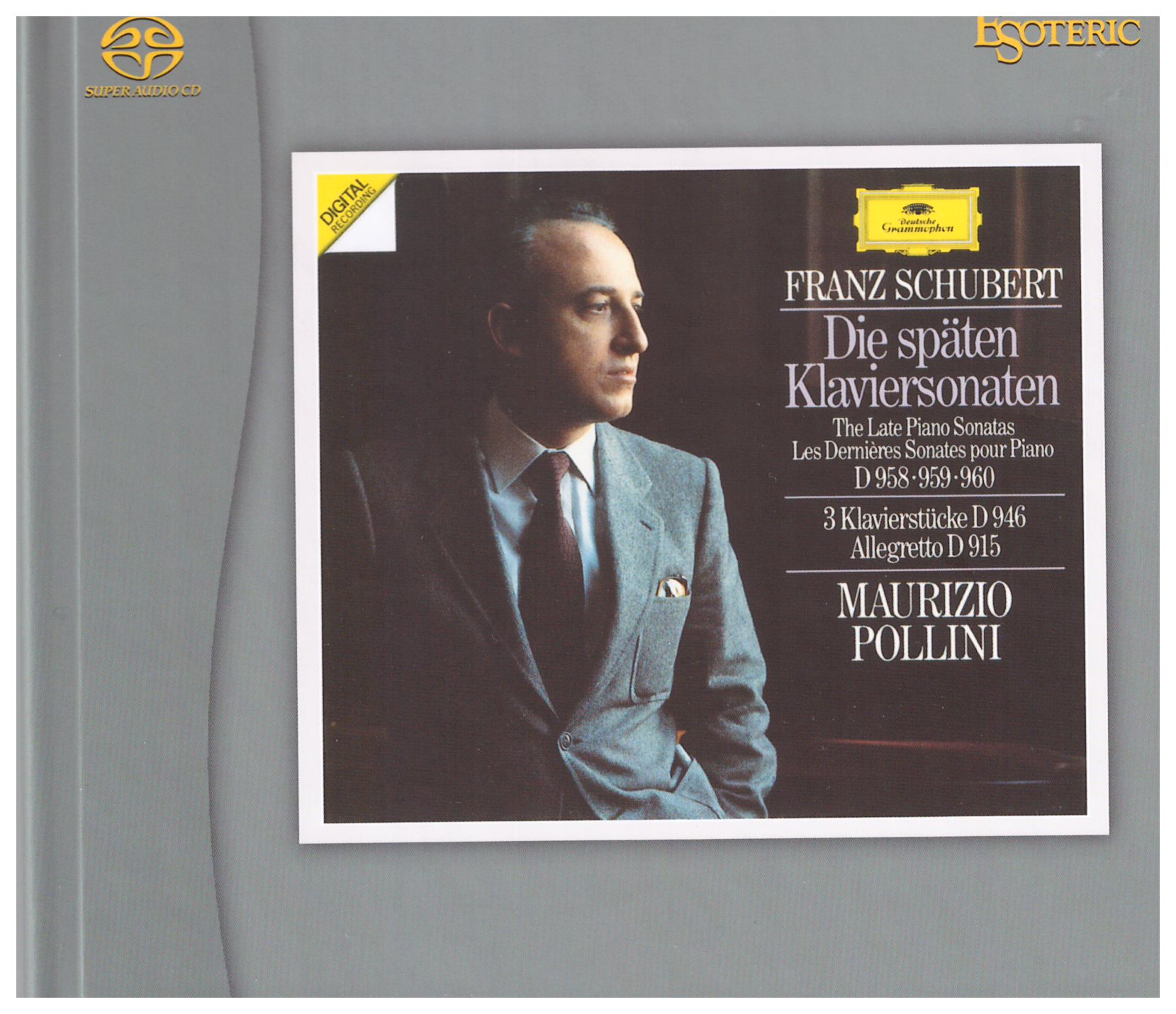 Maurizio Pollini – Schubert: Piano Sonatas Nos.20 & 21 (1987/2021) [DSF DSD64/2.82MHz + FLAC 24bit/96kHz]