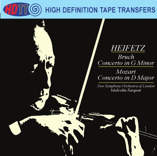 Jascha Heifetz, Malcol Sargent, New Symphony Orchestra of London – Bruch & Mozart (1963/2015) [Official Digital Download DSF DSD128/5.64MHz + FLAC 24bit/96kHz]