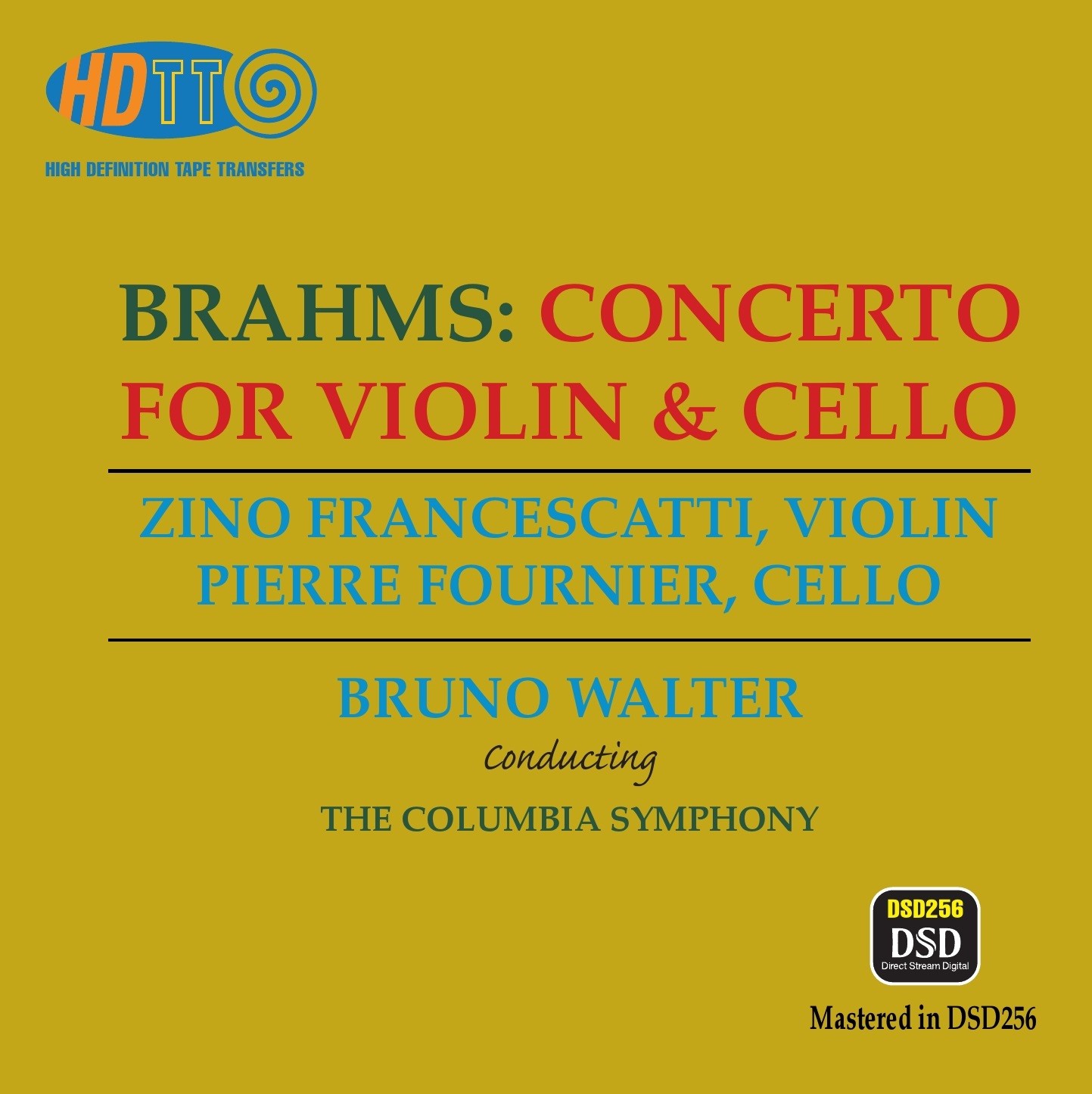 Zino Francescatti, Pierre Fournier, Bruno Walter – Brahms: Concerto for Violin & Cello (1960/2015) [Official Digital Download DSF DSD128/5.64MHz + FLAC 24bit/96kHz]