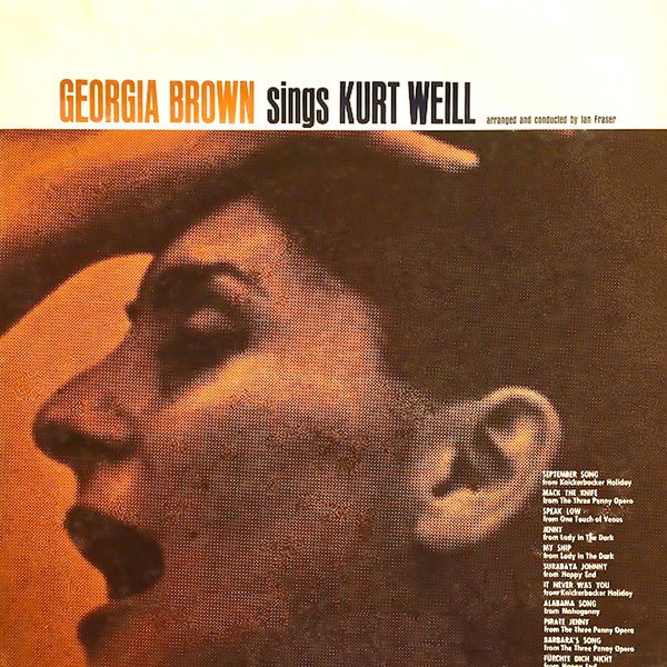 Georgia Brown – Sings Kurt Weill (1963/2010) [Official Digital Download 24bit/96kHz]