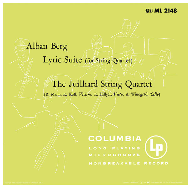 Juilliard String Quartet - Berg: Lyric Suite - Ravel: String Quartet in F Major (Remastered) (1950) [FLAC 24bit/96kHz]