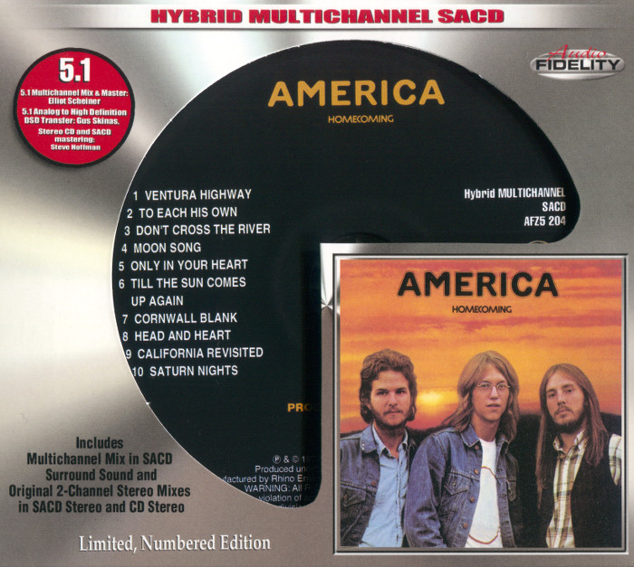 America – Homecoming (1972) [Audio Fidelity 2015] MCH SACD ISO + Hi-Res FLAC