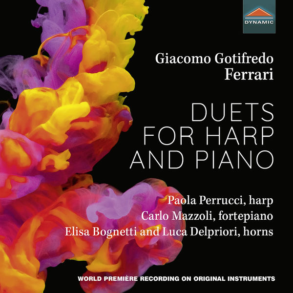 Luca Delpriori, Elisa Bognetti, Carlo Mazzoli, Paola Perrucci – Ferrari: Duets for Harp & Piano (2022) [Official Digital Download 24bit/96kHz]