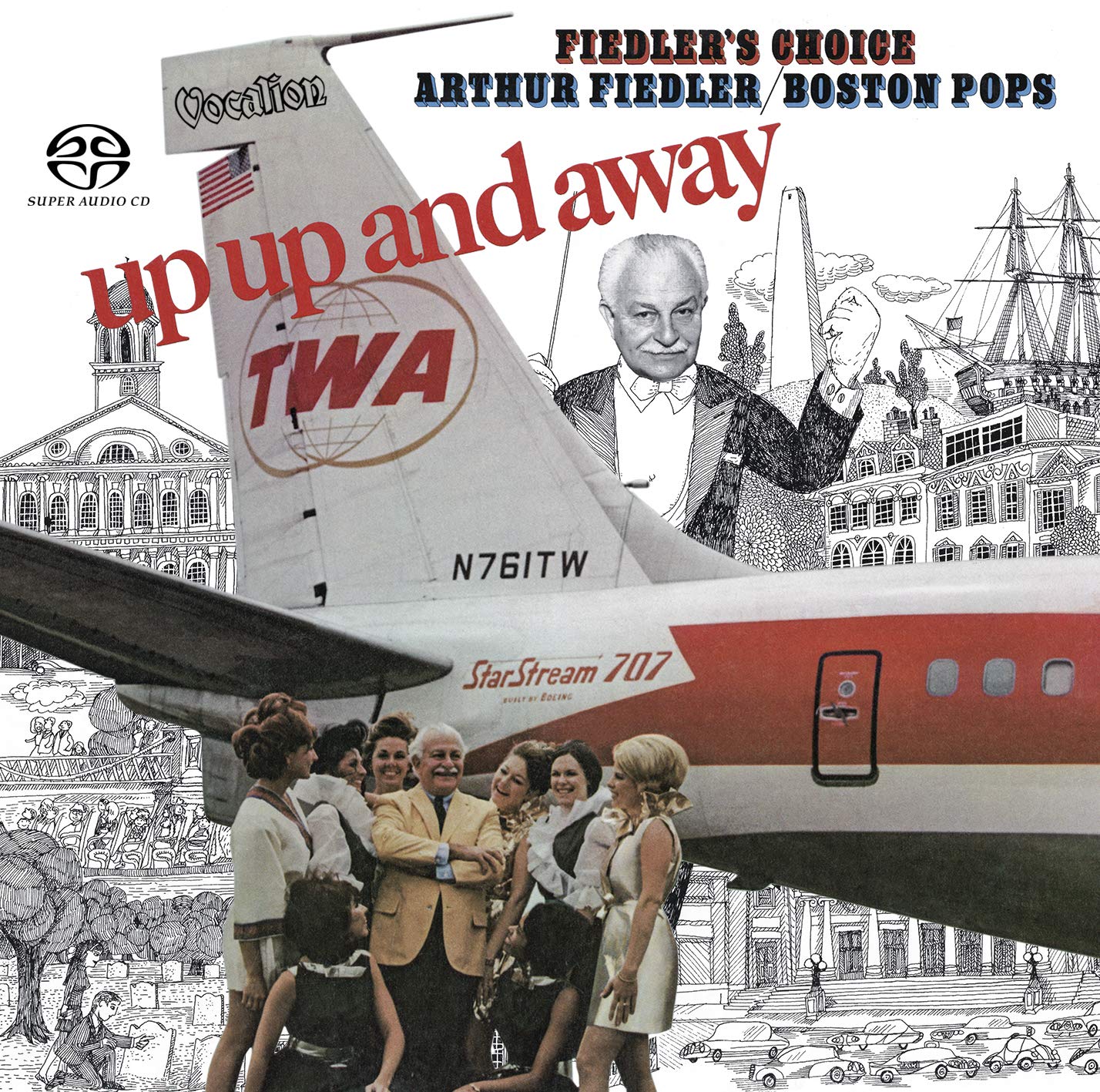 Arthur Fiedler & The Boston Pops – Up, Up and Away & Fiedler’s Choice (1968 & 1970) [Reissue 2019] MCH SACD ISO + Hi-Res FLAC