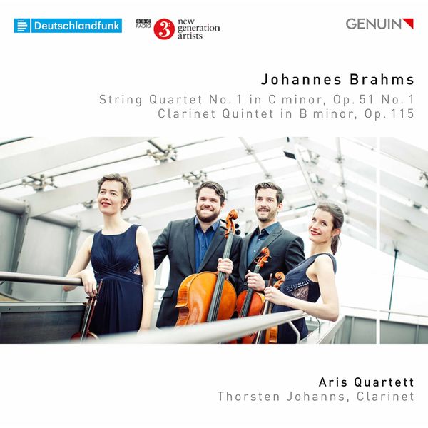 Aris Quartett, Thorsten Johanns – Brahms: String Quartet No. 1 in C Minor, Op. 51 No. 1 & Clarinet Quintet in B Minor, Op. 115 (2020) [Official Digital Download 24bit/48kHz]