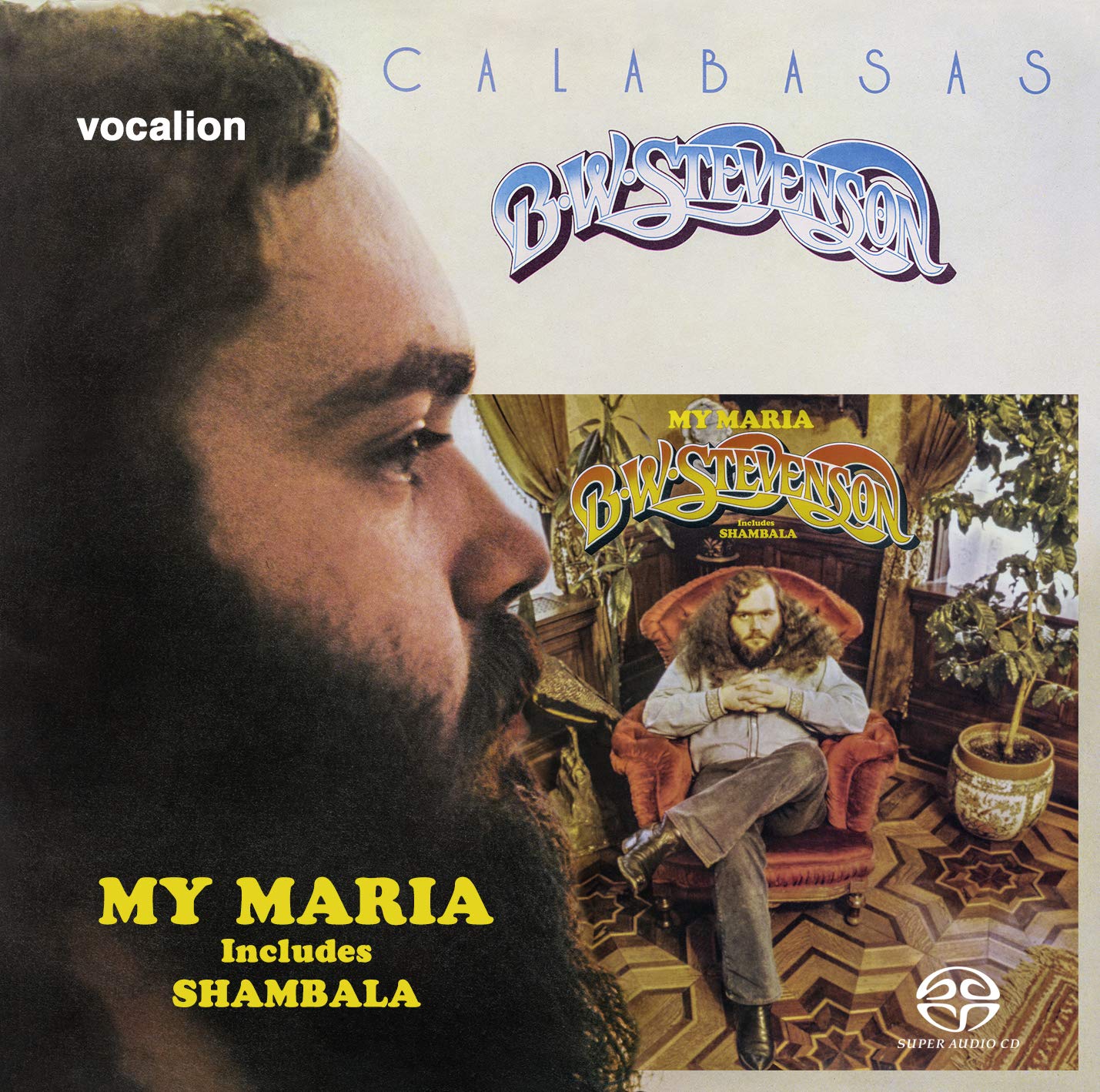 B.W. Stevenson – My Maria & Calabasas (1973 & 1974) [Reissue 2019] MCH SACD ISO + Hi-Res FLAC