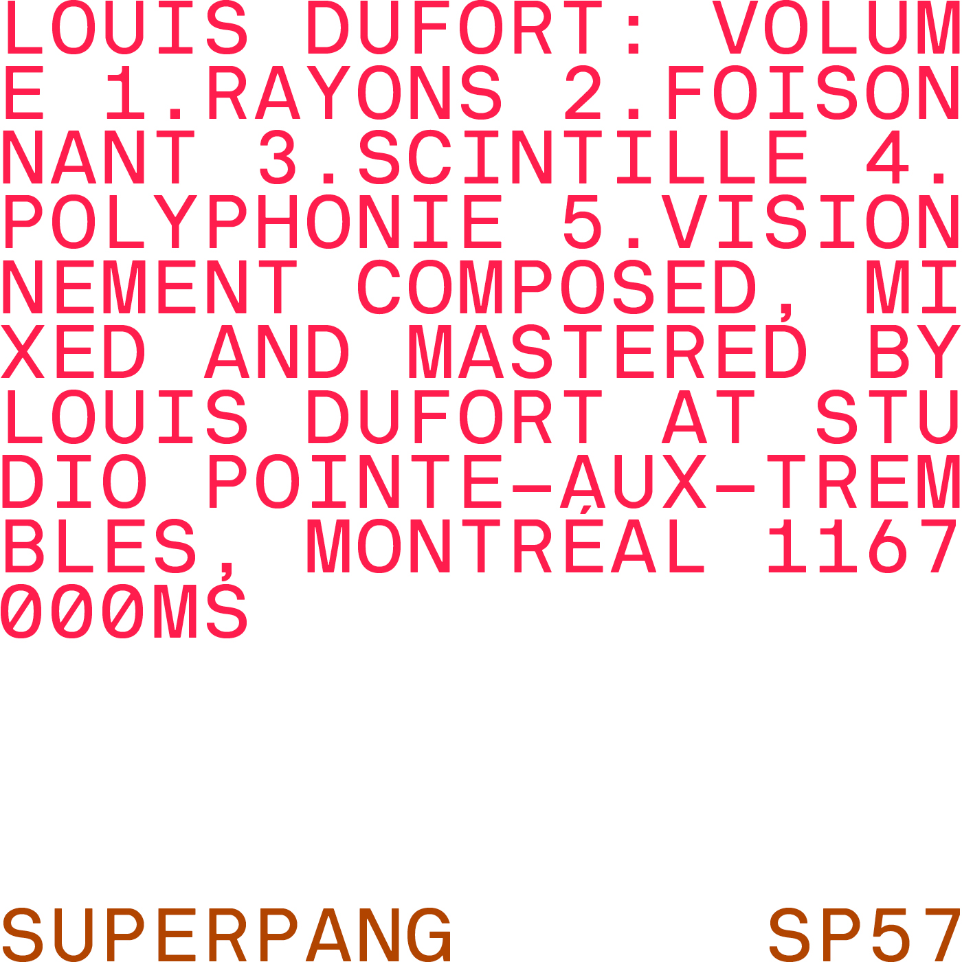 Louis Dufort – VOLUME (2021) [FLAC 24bit/48kHz]