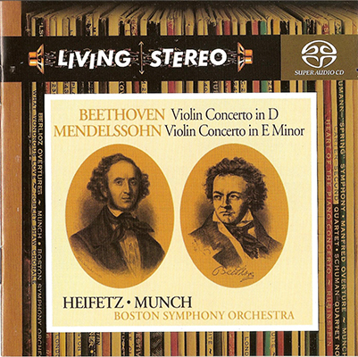 Boston Symphony Orchestra, Charles Munch, Jascha Heifetz – Beethoven & Mendelsohn: Violin Concertos (2006) MCH SACD ISO + Hi-Res FLAC