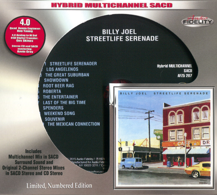 Billy Joel – Streetlife Serenade (1974) [Audio Fidelity 2015] MCH SACD ISO + Hi-Res FLAC