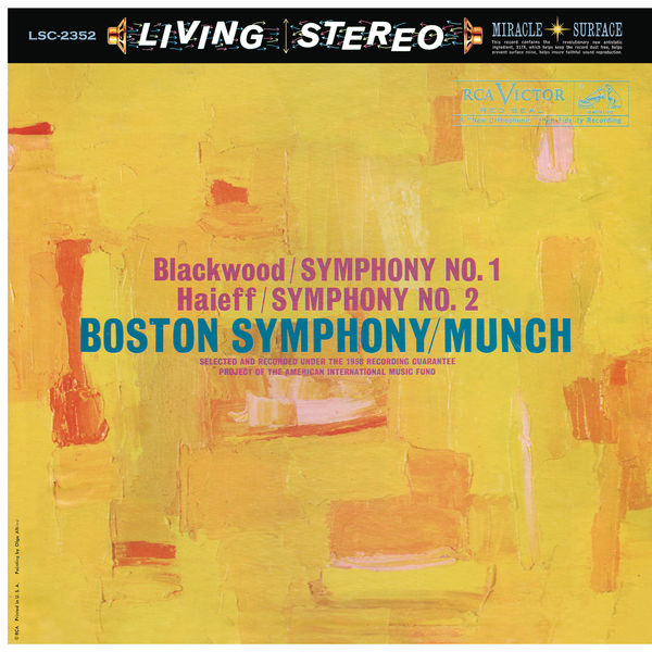 Boston Symphony Orchestra, Charles Munch – Blackwood: Symphony No. 1 – Haieff: Symphony No. 2 (1959/2016) [Official Digital Download 24bit/192kHz]