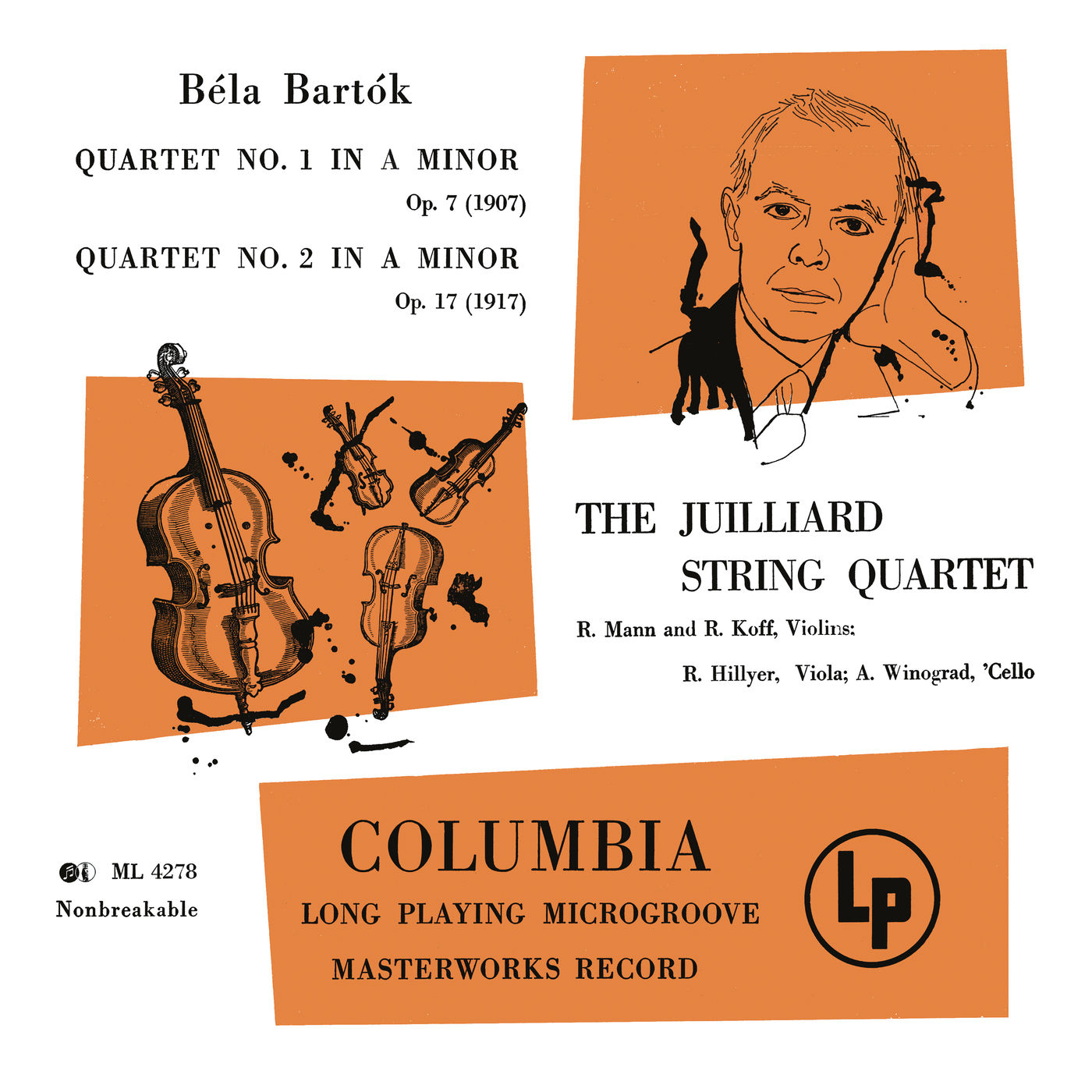 Juilliard String Quartet - Bartók: Quartet No. 1 in A Minor & Quartet No. 2 in A Minor (Remastered) (1950) [FLAC 24bit/96kHz] Download