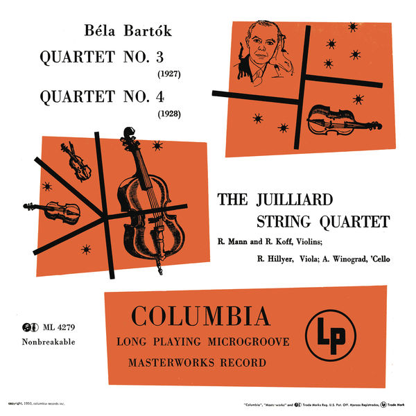 Juilliard String Quartet - Bartók: Quartet No. 3 & Quartet No. 4 (Remastered) (1950) [FLAC 24bit/96kHz]