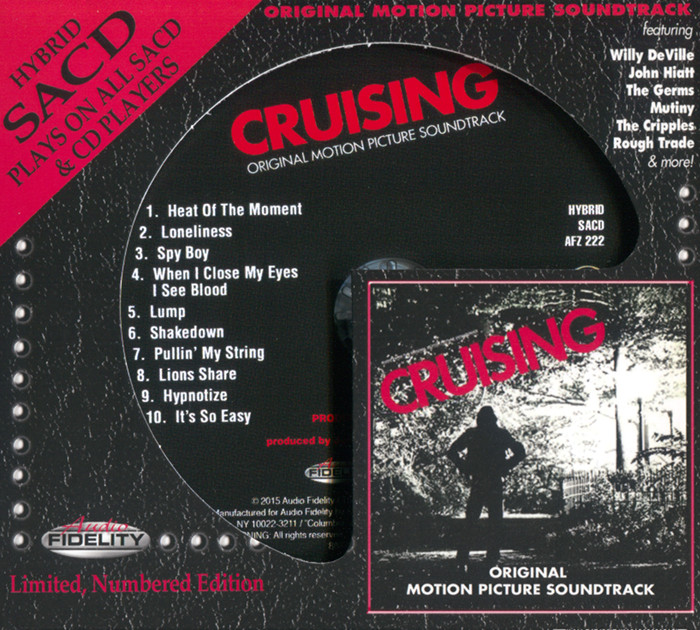 Various Artists – Cruising: Music From The Original Motion Picture Soundtrack (1980) [Audio Fidelity 2015] SACD ISO + Hi-Res FLAC