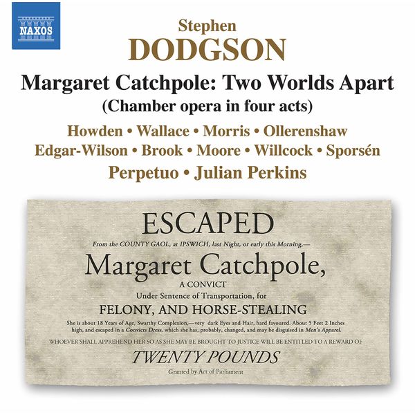 Perpetuo – Dodgson: Margaret Catchpole, Two Worlds Apart (2021) [Official Digital Download 24bit/96kHz]