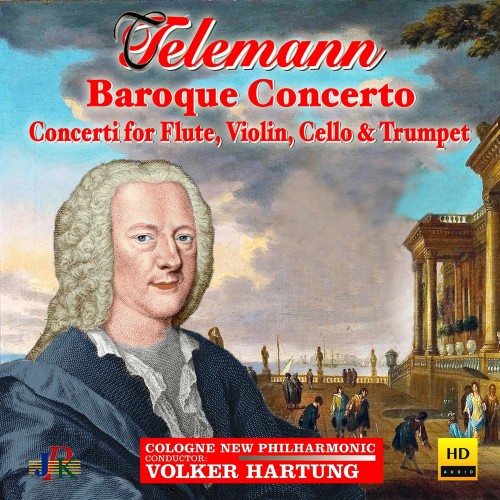 Cologne New Philharmonic Orchestra, Volker Hartung – Telemann: Baroque Concertos (2021) [FLAC 24 bit, 48 kHz]