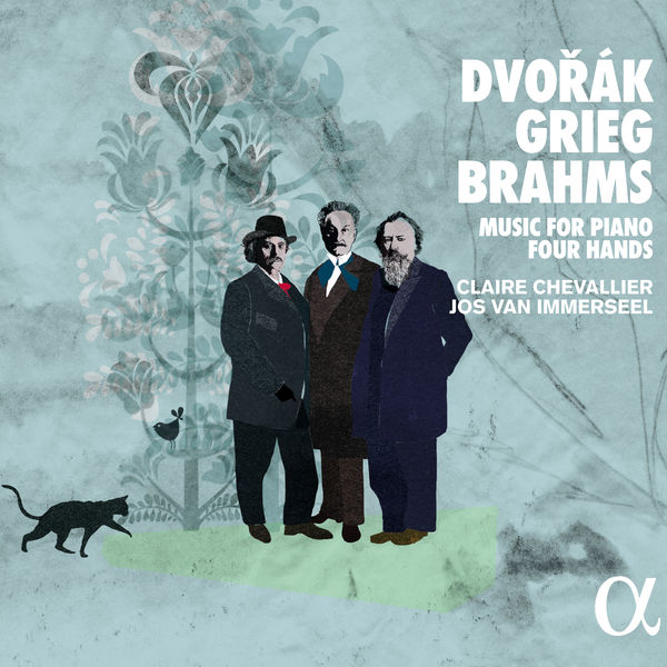 Claire Chevallier, Jos van Immerseel – Dvořák, Grieg & Brahms: Music for Piano Four Hands (2017) [Official Digital Download 24bit/96kHz]