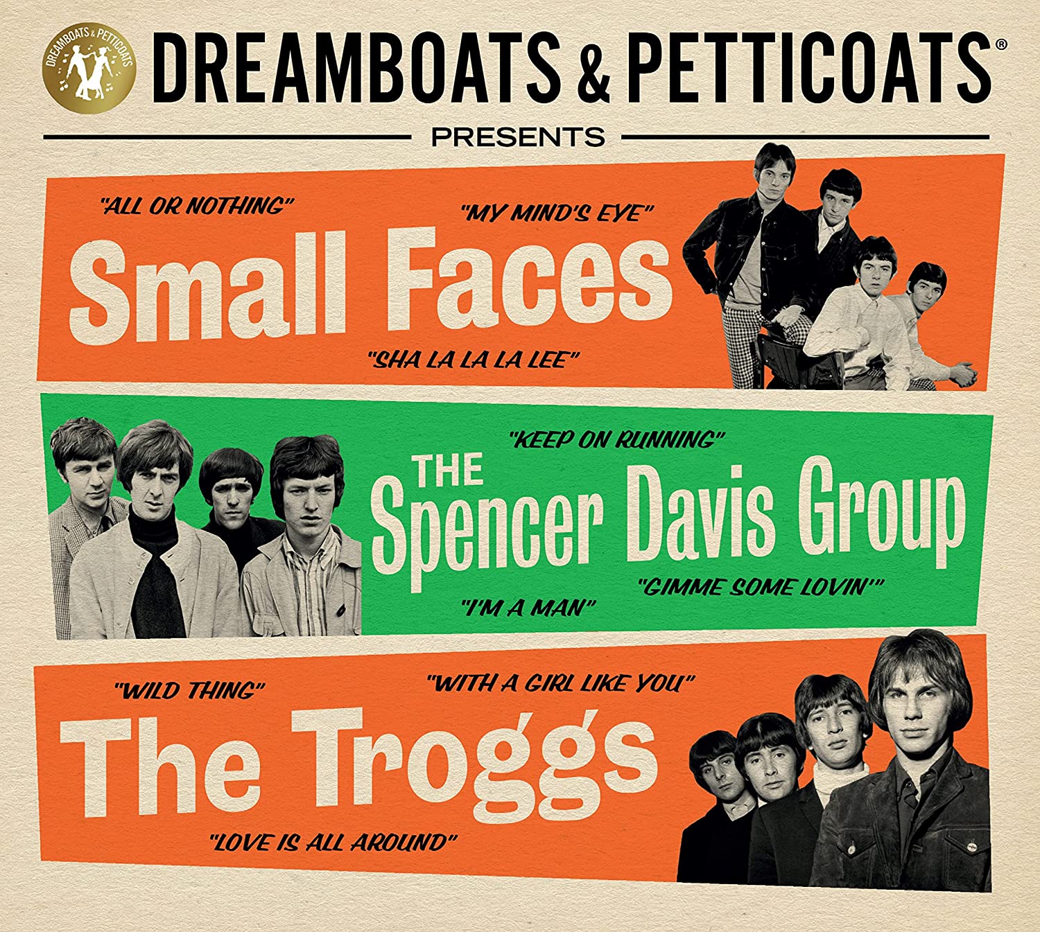 VA – Dreamboats & Petticoats presents – Small Faces The Spencer Davis Group The Troggs (2023) MP3 320kbps