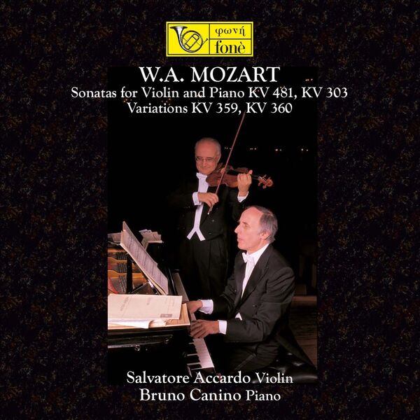 Salvatore Accardo, Bruno Canino – Mozart: Sonatas for Violin and Piano KV 481, 303 – Variations KV 359, 360 (2022) [FLAC 24bit/96kHz]
