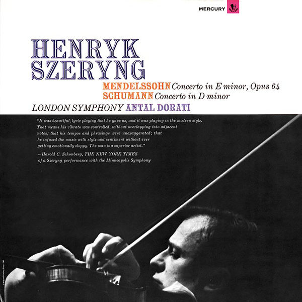 Henryk Szeryng – Mendelssohn: Violin Concerto / Schumann: Violin Concerto (Remastered) (1965/2018) [Official Digital Download 24bit/192kHz]