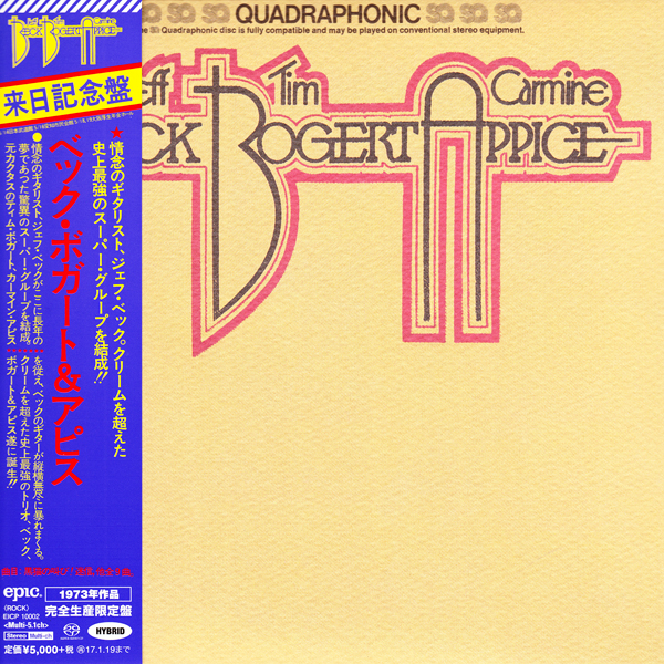 Jeff Beck, Tim Bogert & Carmine Appice – Beck, Bogert & Appice (1973) [Japan 2016] MCH SACD ISO + Hi-Res FLAC