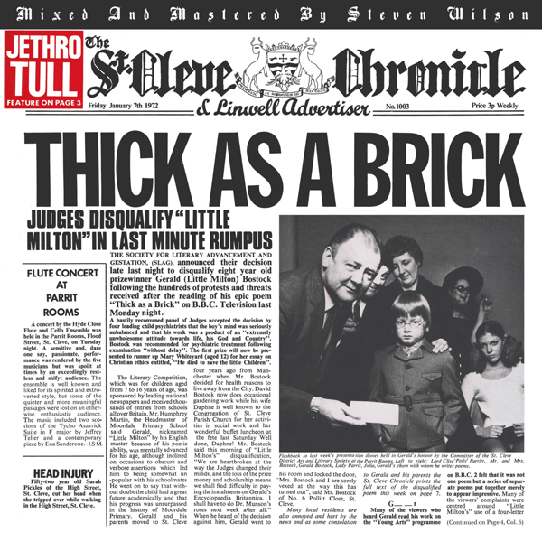 Jethro Tull – Thick As A Brick (1972/2015) [Official Digital Download 24bit/96kHz]