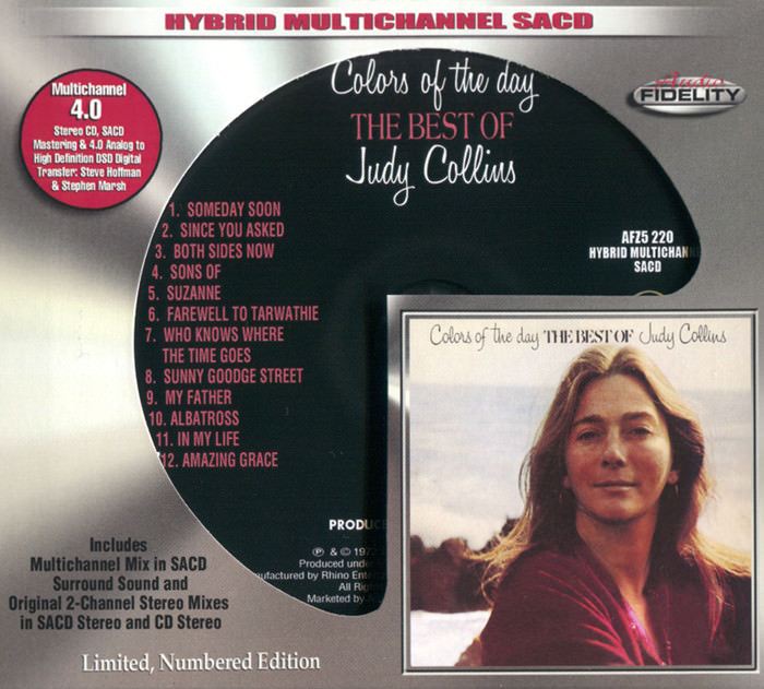 Judy Collins – Colors Of The Day (1972) [Audio Fidelity 2015] MCH SACD ISO + Hi-Res FLAC