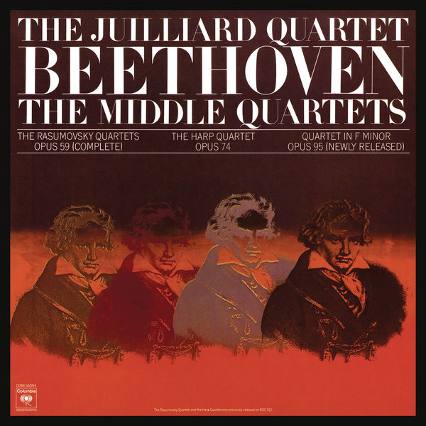 Juilliard String Quartet – Beethoven: The Middle Quartets, Op. 59 Nos. 1 – 3; Op. 74 & Op. 95 (Remastered) (1976/2020) [Official Digital Download 24bit/192kHz]