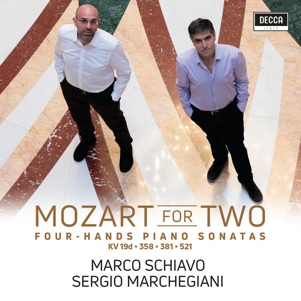 Marco Schiavo & Sergio Marchegiani – Mozart For Two – Piano Sonatas Four Hands KV 521, 381, 19D, 358 (2021) [Official Digital Download 24bit/96kHz]