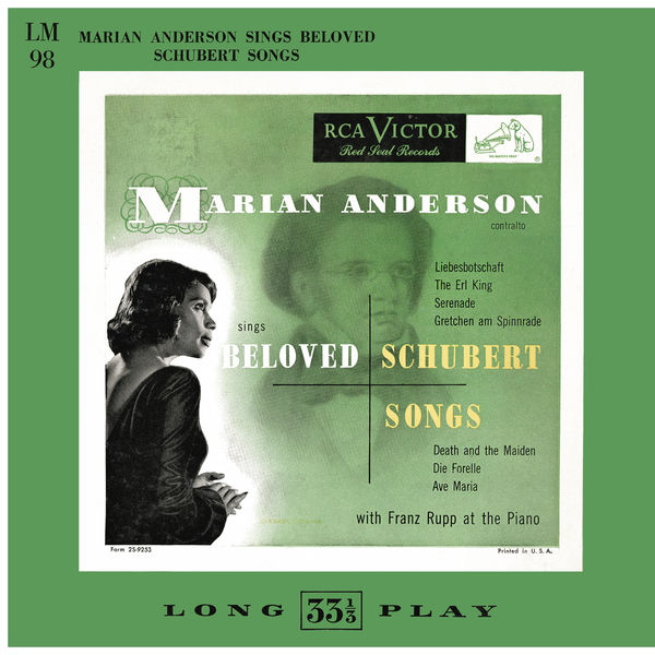 Marian Anderson – Marian Anderson Sings Schubert & Schumann Songs  (2021) [Official Digital Download 24bit/44,1kHz]