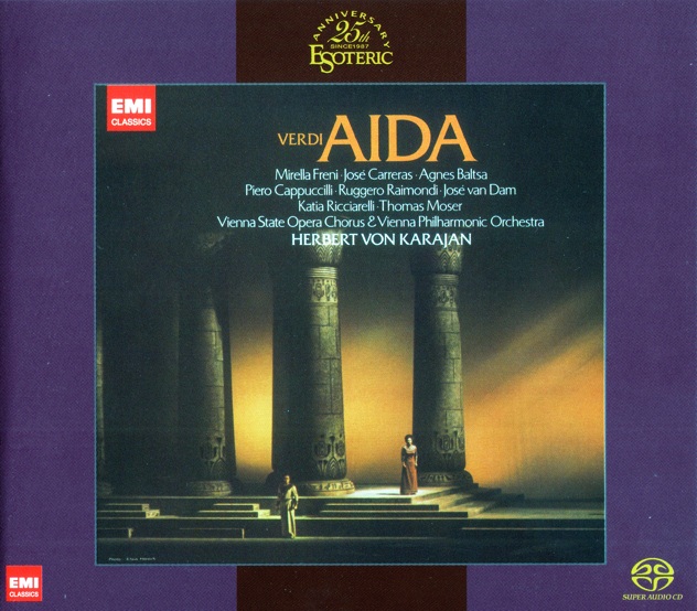 Mirella Freni, Jose Carreras, Wiener Philharmoniker, Herbert von Karajan – Verdi: Aida (1980) [Japan 2012] SACD ISO + Hi-Res FLAC