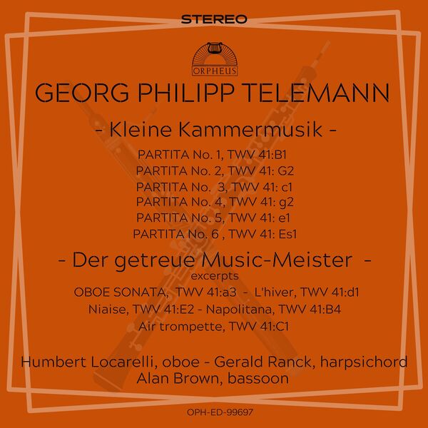 Humbert Lucarelli – Telemann: Kleine Kammermusik, Die getreue Musik-Meister Selections (1974/2023) [FLAC 24bit/96kHz]