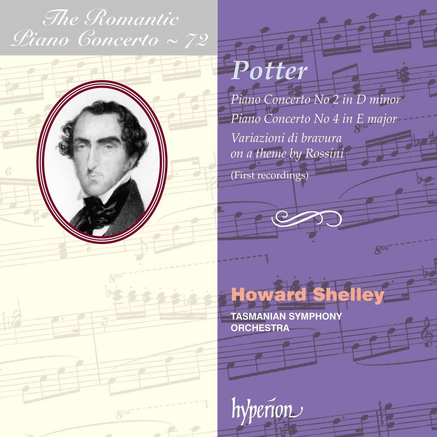 Howard Shelley & Tasmanian Symphony Orchestra – Potter: Piano Concertos Nos 2 & 4 (2017) [Official Digital Download 24bit/96kHz]