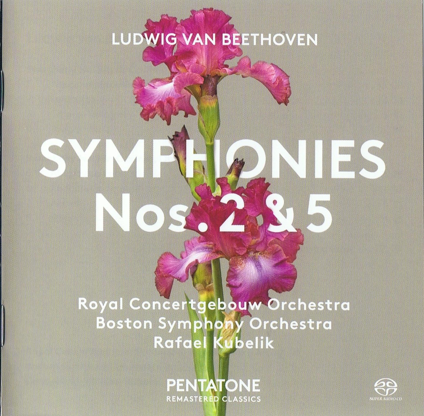 Rafael Kubelik, Royal Concertgebouw & Boston Symphony Orchestra – Beethoven: Symphonies 2 & 5 (1973-74) [Reissue 2017] MCH SACD ISO + DSF DSD64 + Hi-Res FLAC