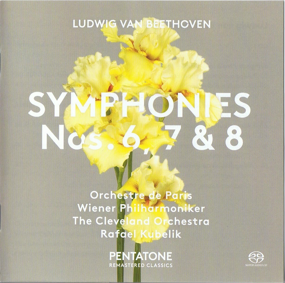 Rafael Kubelik, Orchestre de Paris, Wiener Philharmoniker, The Cleveland Orchestra – Beethoven: Symphonies 6, 7 & 8 (1973-75) [Reissue 2017] MCH SACD ISO + Hi-Res FLAC