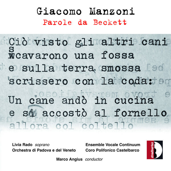 Livia Rado, Coro Polifonico Castelbarco - Giacomo Manzoni: Parole da Beckett (2023) [FLAC 24bit/96kHz] Download