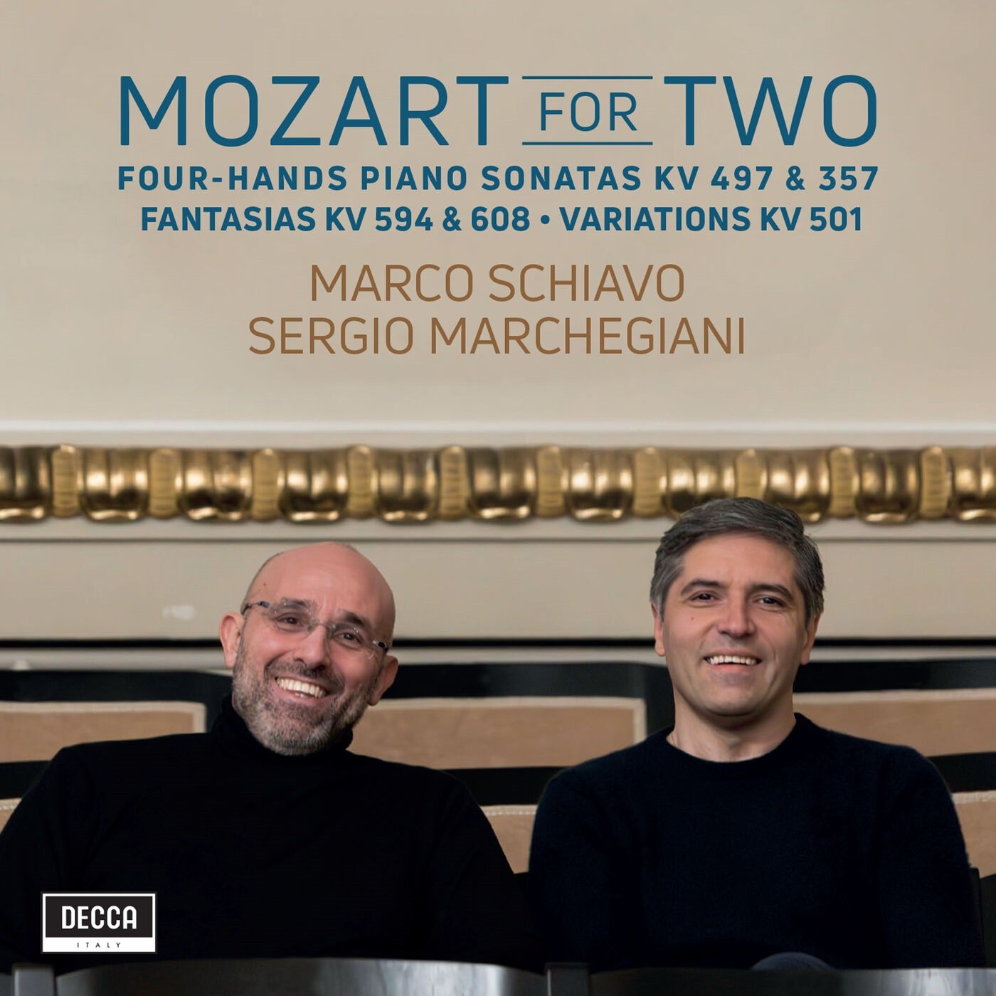 Marco Schiavo, Sergio Marchegiani - Mozart for Two - Sonata for Piano 4 Hands K. 497, Variations K. 501, Fantasia K. 594, Sonata K. 357 (2023) [FLAC 24bit/96kHz] Download