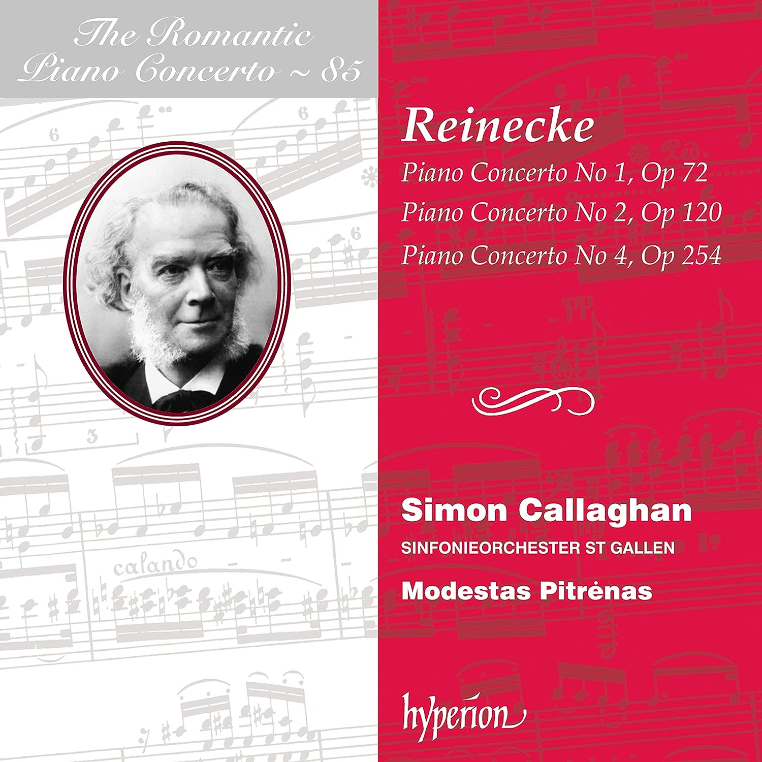Simon Callaghan, Modestas Pitrėnas, Sinfonieorchester St Gallen – Reinecke: Piano Concertos (2023) [Official Digital Download 24bit/96kHz]