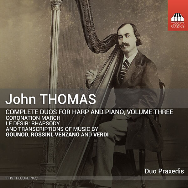 Duo Praxedis – Thomas: Complete Duos for Harp & Piano, Vol. 3 (2023) [Official Digital Download 24bit/44,1kHz]