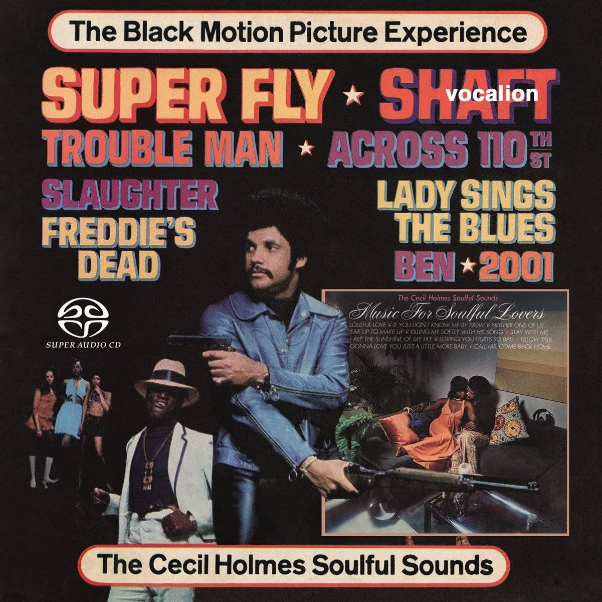 The Cecil Holmes Soulful Sounds – The Black Motion Picture Experience & Music For Soulful Lovers (1973) [Reissue 2017] MCH SACD ISO + DSF DSD64 + Hi-Res FLAC