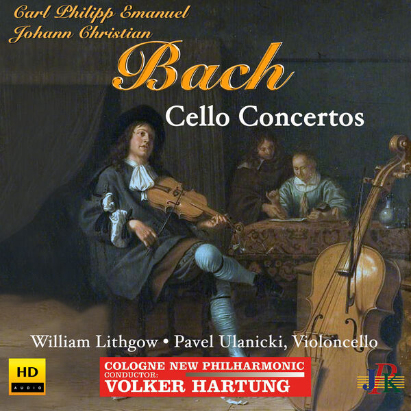 Volker Hartung, Cologne New Philharmonic Orchestra – C.P.E Bach & J.C. Bach: Cello Concertos (2024) [FLAC 24bit/48kHz]