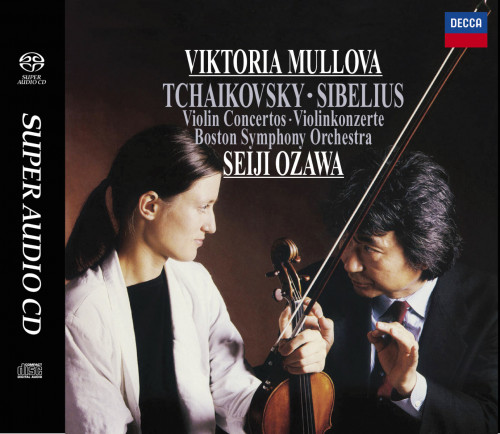 Viktoria Mullova, Boston Symphony Orchestra, Seiji Ozawa – Tchaikovsky, Sibelius – Violin Concertos (1985/2022) SACD ISO