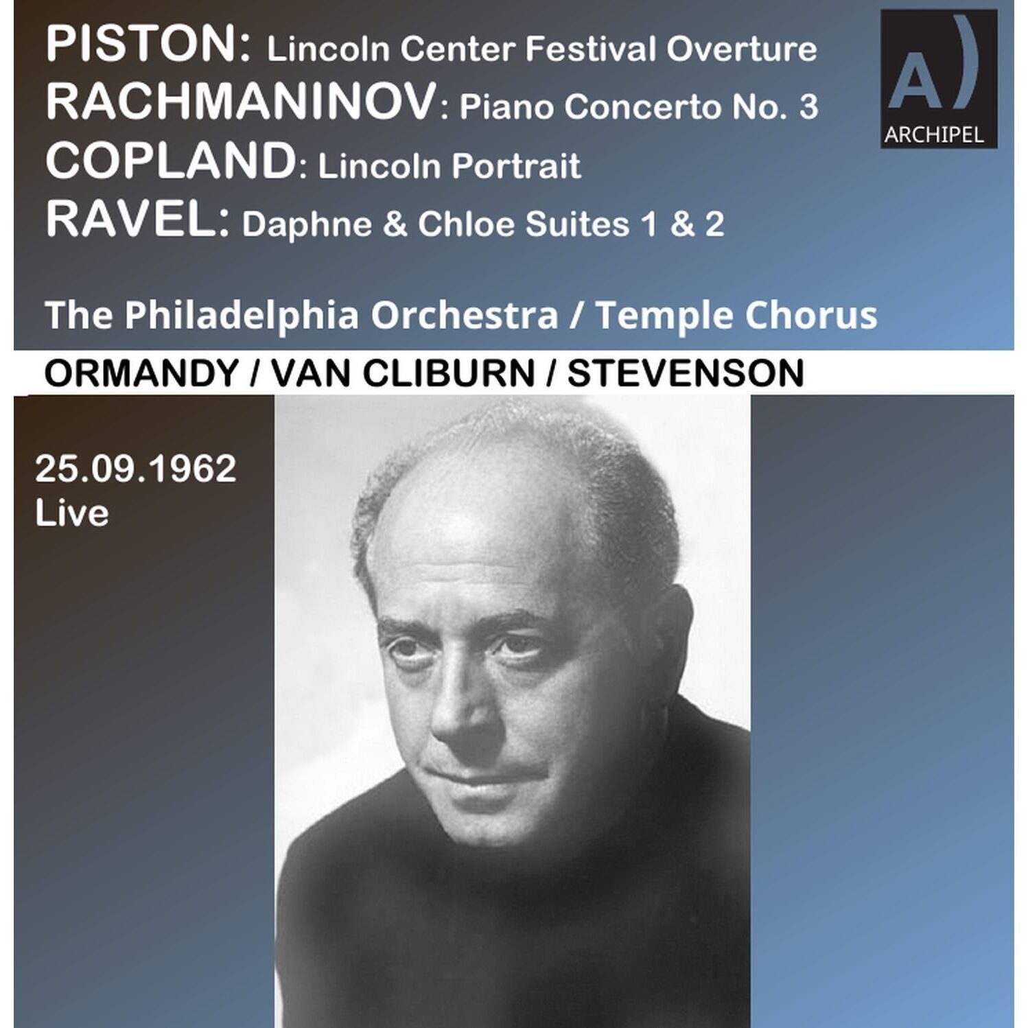 Van Cliburn, Adlai Stevenson, Philadelphia Orchestra, Eugene Ormandy - Piston, Rachmaninoff & Others: Orchestral Works (Remastered 2024) (2024) [FLAC 24bit/48kHz]