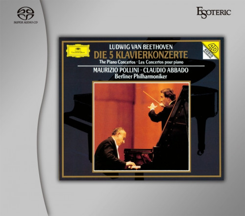 Maurizio Pollini, Berliner Philharmoniker, Claudio Abbado – Beethoven: The Piano Concertos [3 SACDs] (1992-1993/2021) SACD ISO