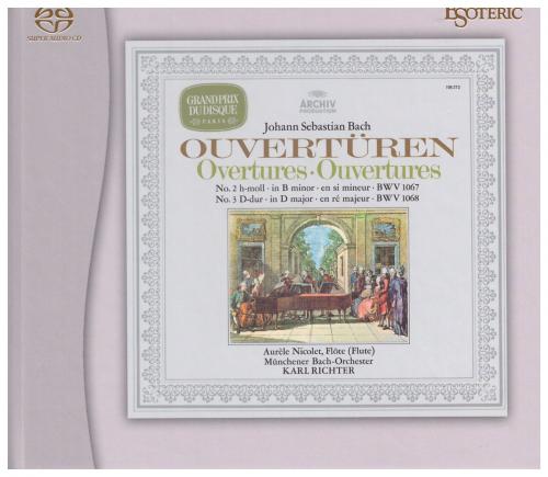 Aurele Nicolet, Karl Richter, Munchener Bach-Orchester – J.S.Bach: Overtures (1961,1973/2021) DSF DSD64