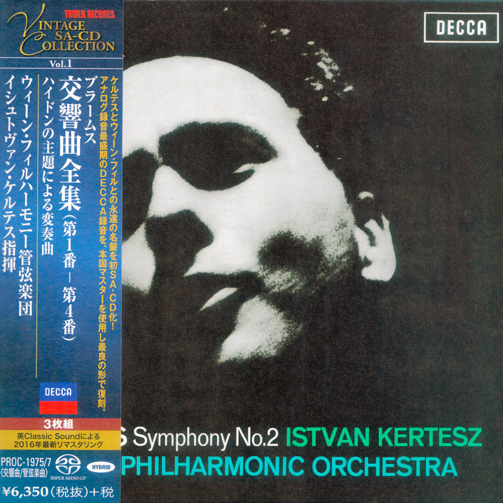István Kertész, Vienna Philharmonic Orchestra – Brahms: The Four Symphonies & Haydn: Variations (2016) [Japan] SACD ISO + DSF DSD64 + Hi-Res FLAC