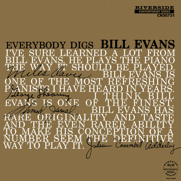 Bill Evans Trio – Everybody Digs Bill Evans (Mono Mix / Remastered 2024) (2024) [Official Digital Download 24bit/192kHz]