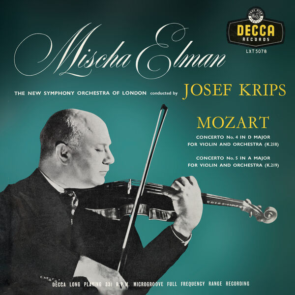 Mischa Elman – Mozart: Violin Concertos Nos. 4 & 5 (1955/2024) [Official Digital Download 24bit/48kHz]